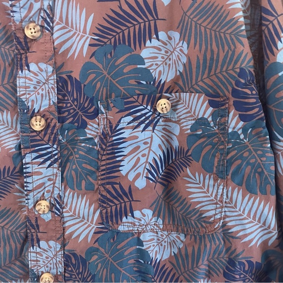 Duluth Trading Co Men's Size XL Long Sleeve Relaxes Fit All Over Print Hawaiian - Picture 3 of 9